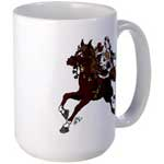 horse Christmas mug